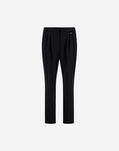 Herno FLUID WOOL TROUSERS Black PT000166D334539300