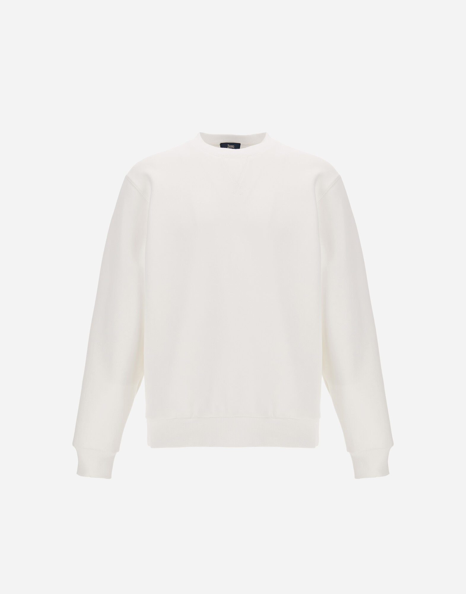 メンズ スムースダブルジャージー スウェットシャツ ホワイト | Herno