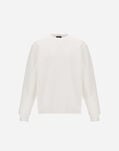 Herno SWEATSHIRT IN SMOOTH DOUBLE JERSEY White JG000250U560321000