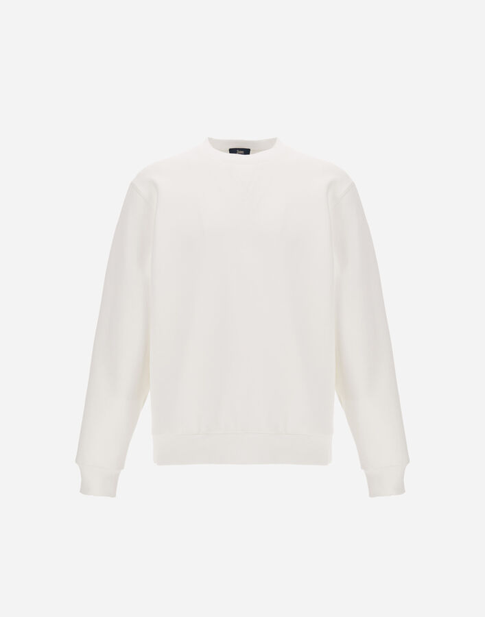 Herno SWEATSHIRT IN SMOOTH DOUBLE JERSEY White JG000250U560321000