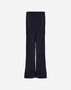 Herno TROUSERS IN RIBBED & BRAIDED MERINO WOOL Dark Blue PT000173D703059290
