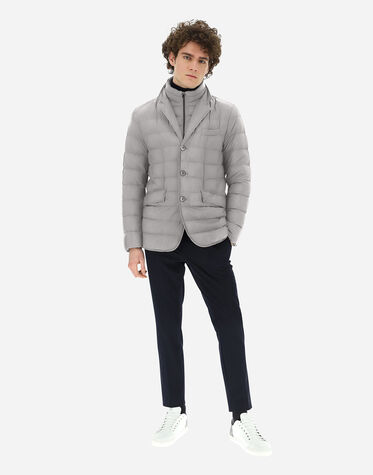 GIACCA CON PIUMA LINEA LEGEND in Vanilla Herno