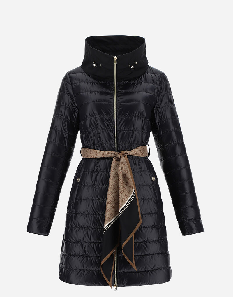NYLON ULTRALIGHT A-SHAPE WITH TAFFETA AND FOULARD Herno