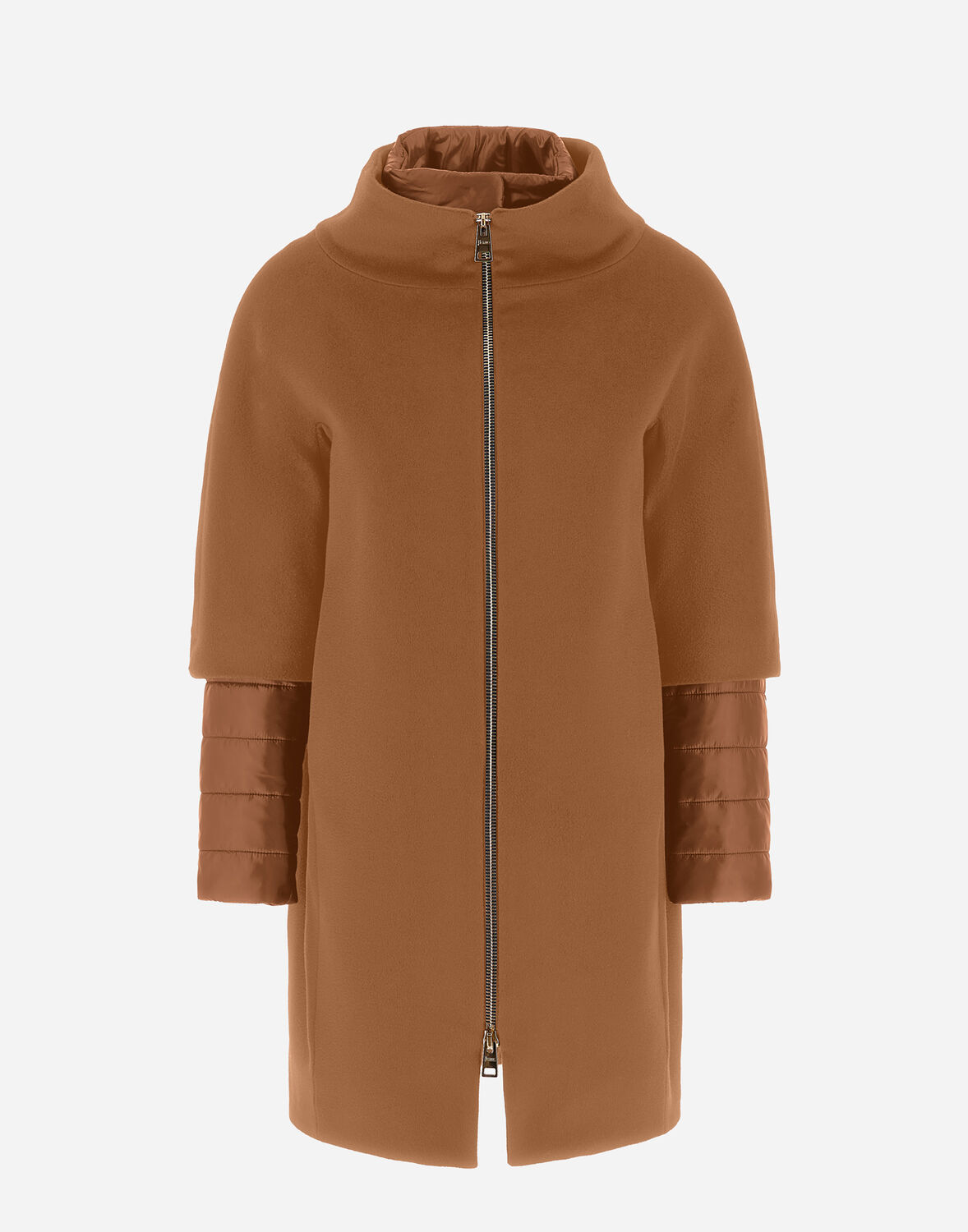 HERNO COAT IN LUXURY WOOL AND NYLON ULTRALIGHT 