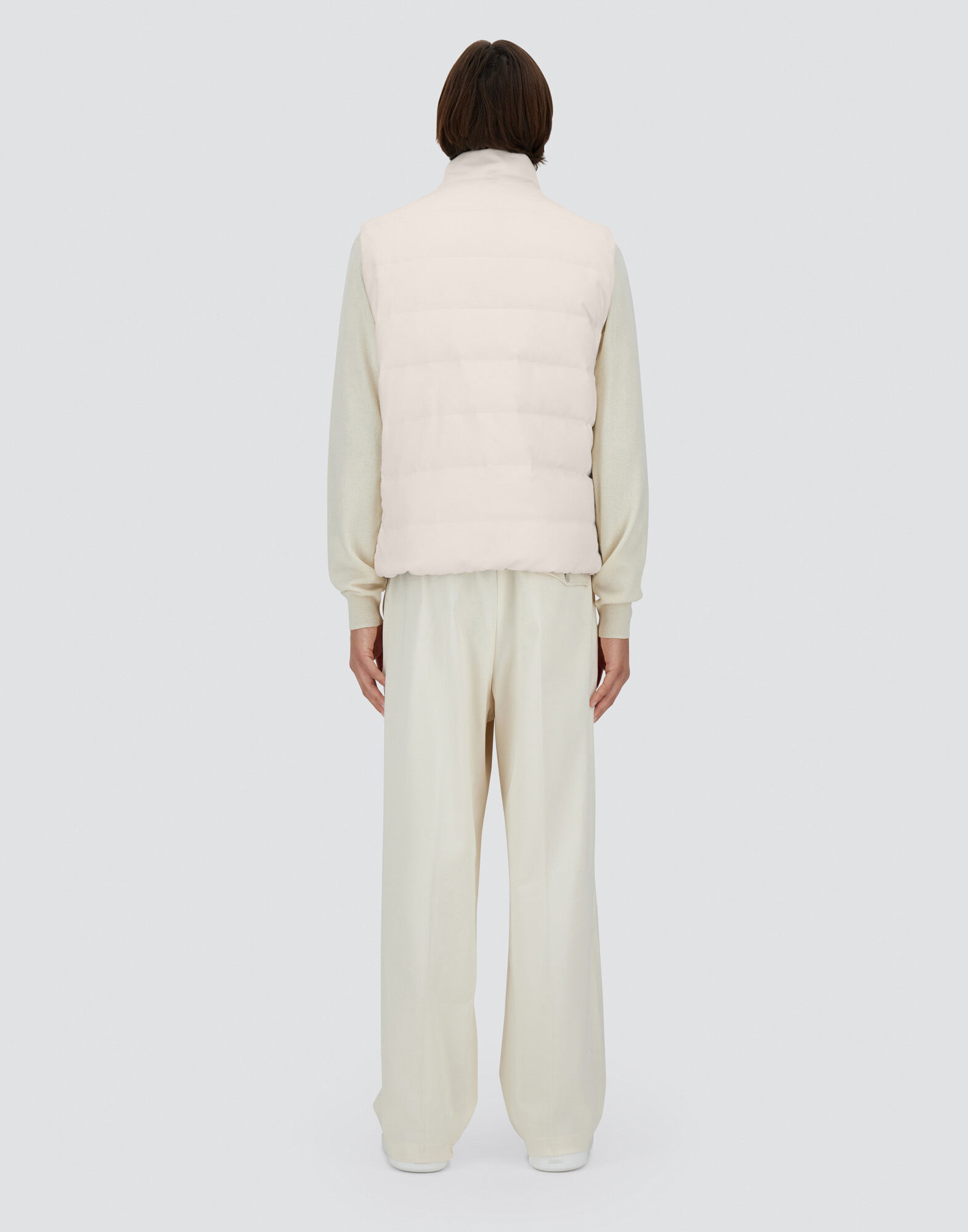 ジャケット HERNO Cream Nylon Vest Herno Men's Reversible Down Nylon Vest - Bergdorf Goodman