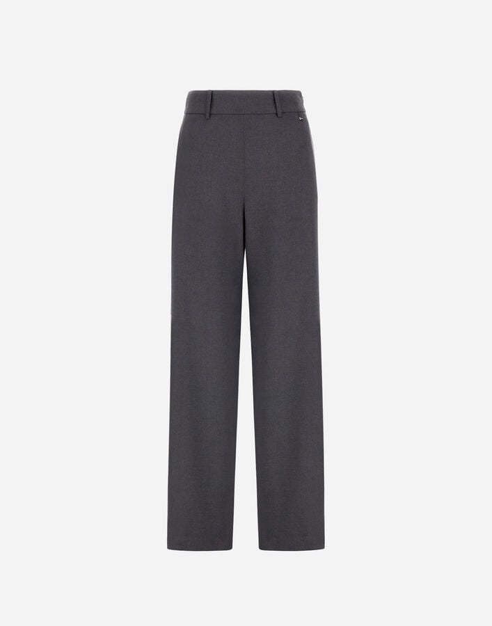 RESORT TROUSERS IN MELANGE FLANNEL Herno Herno RESORT TROUSERS IN MELANGE FLANNEL Iron PT00045DR126529487