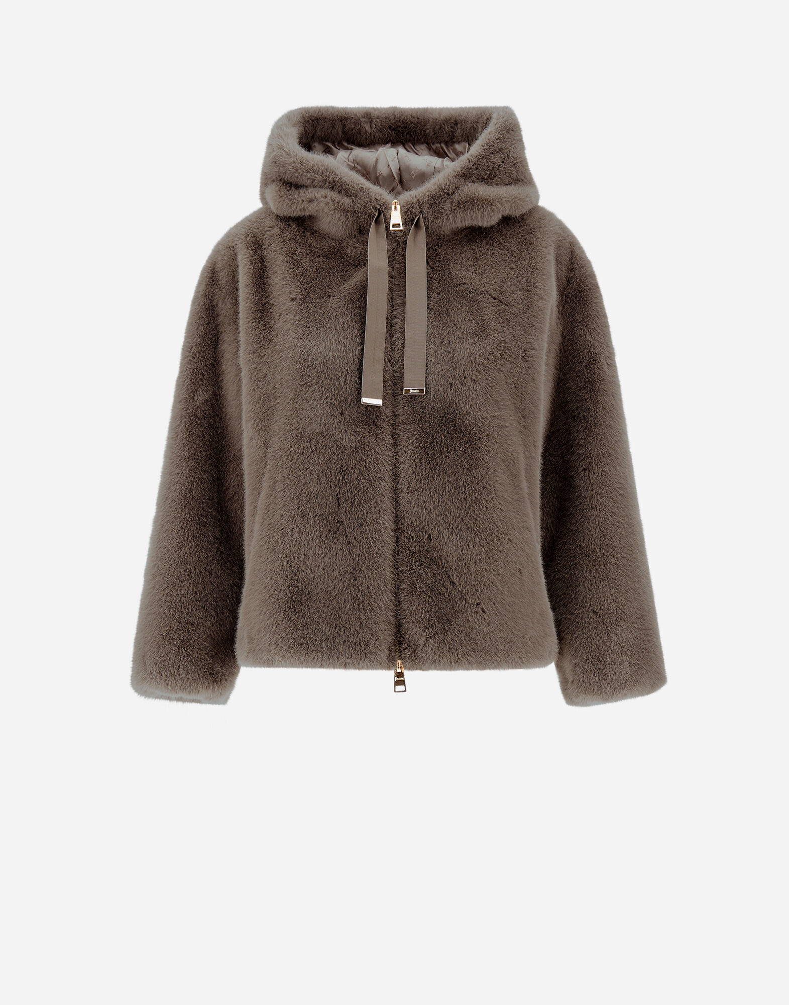 Sweatshirt with fur best sale