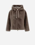 Herno SWEATSHIRT IN FAUX MINK FUR Dove Grey GI000256D126242600