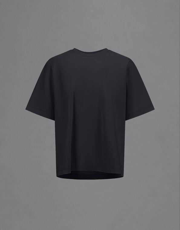 Herno LAMINAR T-SHIRT IN MERCERISED JERSEY Black JG00086UL520959300