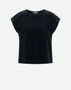 Herno CHIC COTTON JERSEY AND CHIC MESH T-SHIRT Black JG000229D520069300