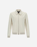 Herno DIAGONAL COTTON BOMBER JACKET Cream GI000503U13246S1213