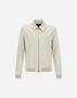 Herno DIAGONAL COTTON BOMBER JACKET Cream GI000503U13246S1213