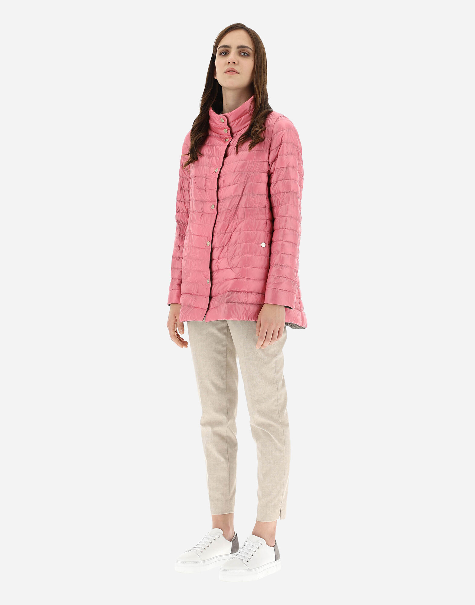 ジャケット Herno NYLON ULTRALIGHT A-SHAPE REVERSIBLE JACKET REVERSIBLE SLEEVELESS JACKET IN NYLON ULTRALIGHT in Military