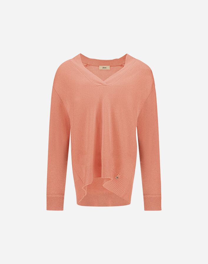 Herno CASHMERE STOCKING-STITCH JUMPER Dark Pink MV000034D703554185