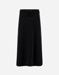 Herno MATTE CREPE SATIN SKIRT Black GN000093D127559300
