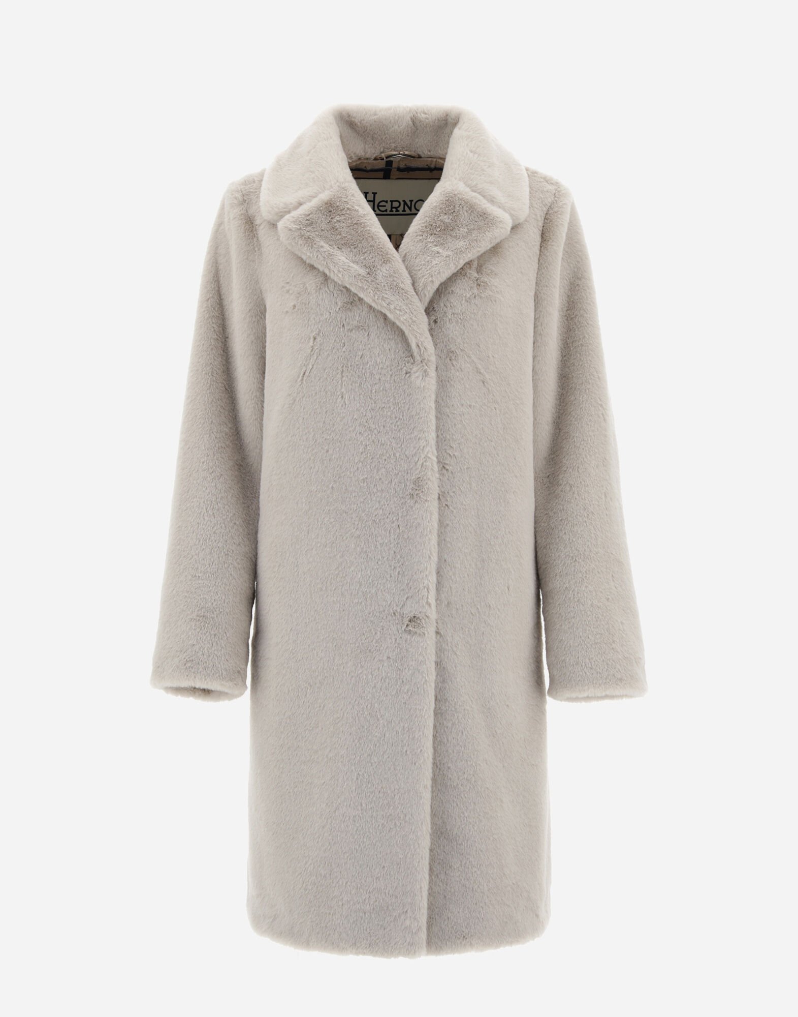 COAT IN SOFT FAUX FUR in Chantilly for Women Herno