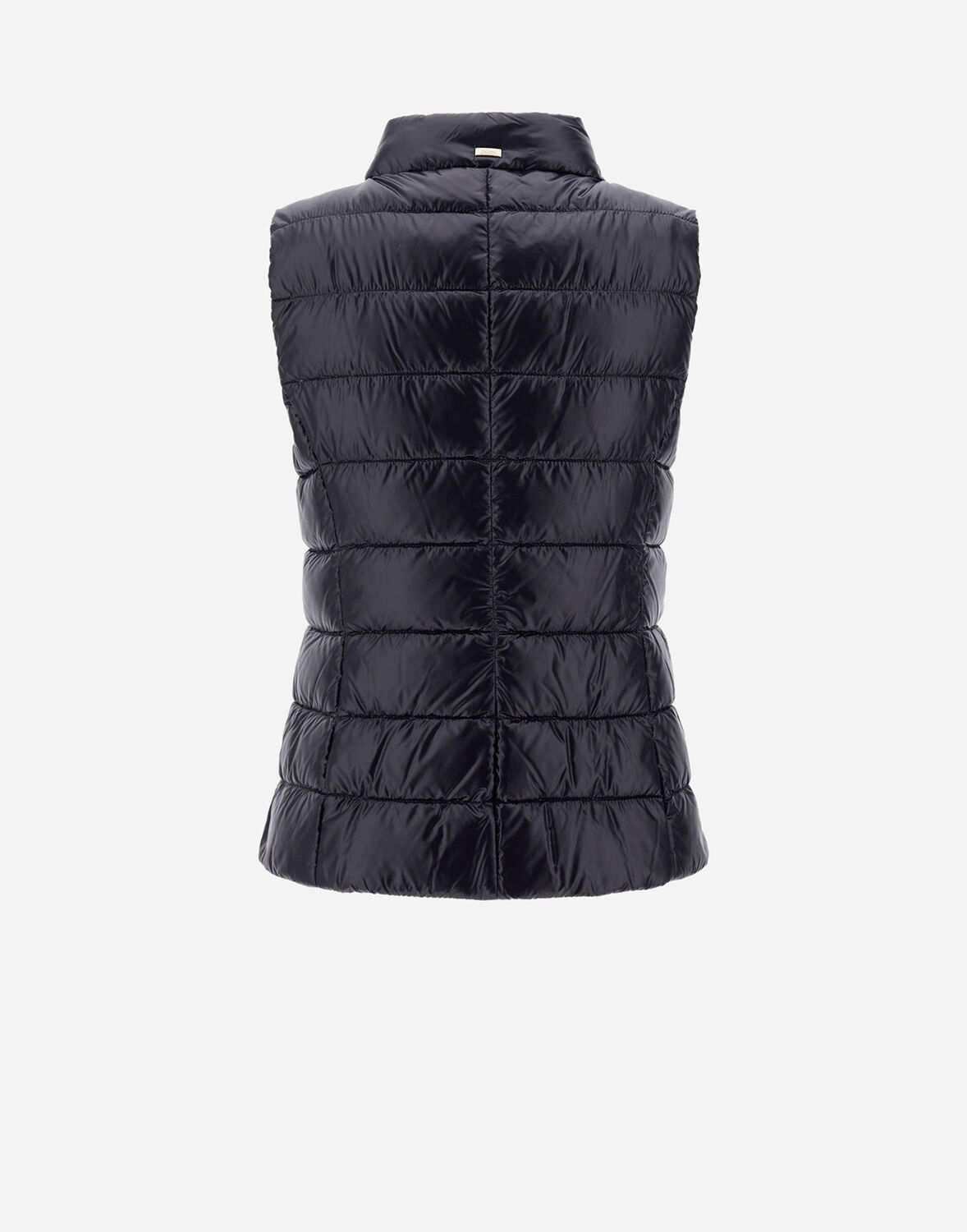 Herno Ultralight Windproof Vest Silky Effect In Black