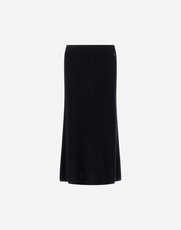 Herno FISHERMAN'S RIB MOHAIR SKIRT Black MGN00003D703609300