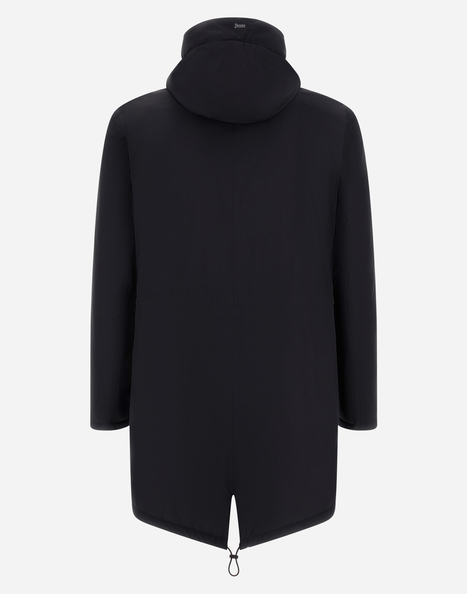 メンズ LONG PARKA IN 2-LAYER WINDSTOPPER ブラック | Herno® (ヘルノ)