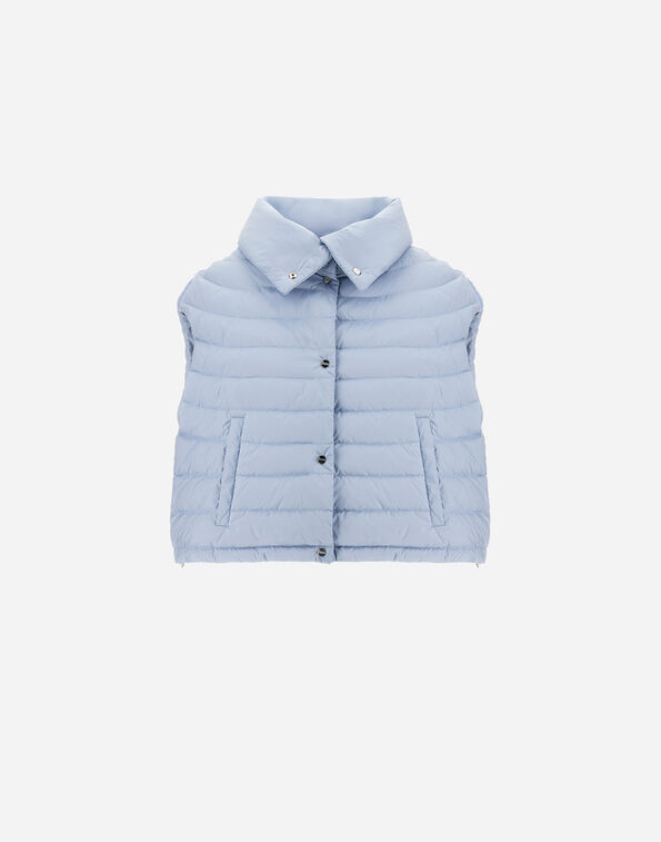 Herno RESORT VEST IN LIGHTWEIGHT MATT NYLON Light Blue PI00184DR129159004
