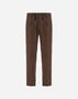Herno TROUSERS IN HERRINGBONE WOOL FLANNEL Camel PT000152U33451R2157
