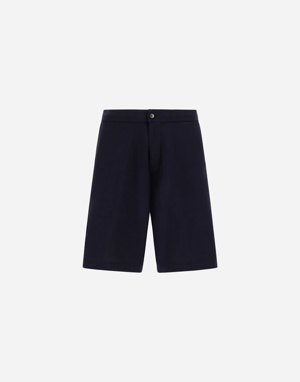 Herno SHORTS IN JERSEY KNIT EFFECT Blue PT000174U520599201