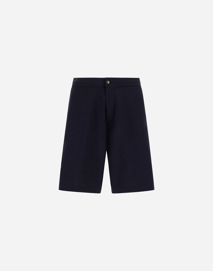 Herno SHORTS IN JERSEY KNIT EFFECT Blue PT000174U520599201