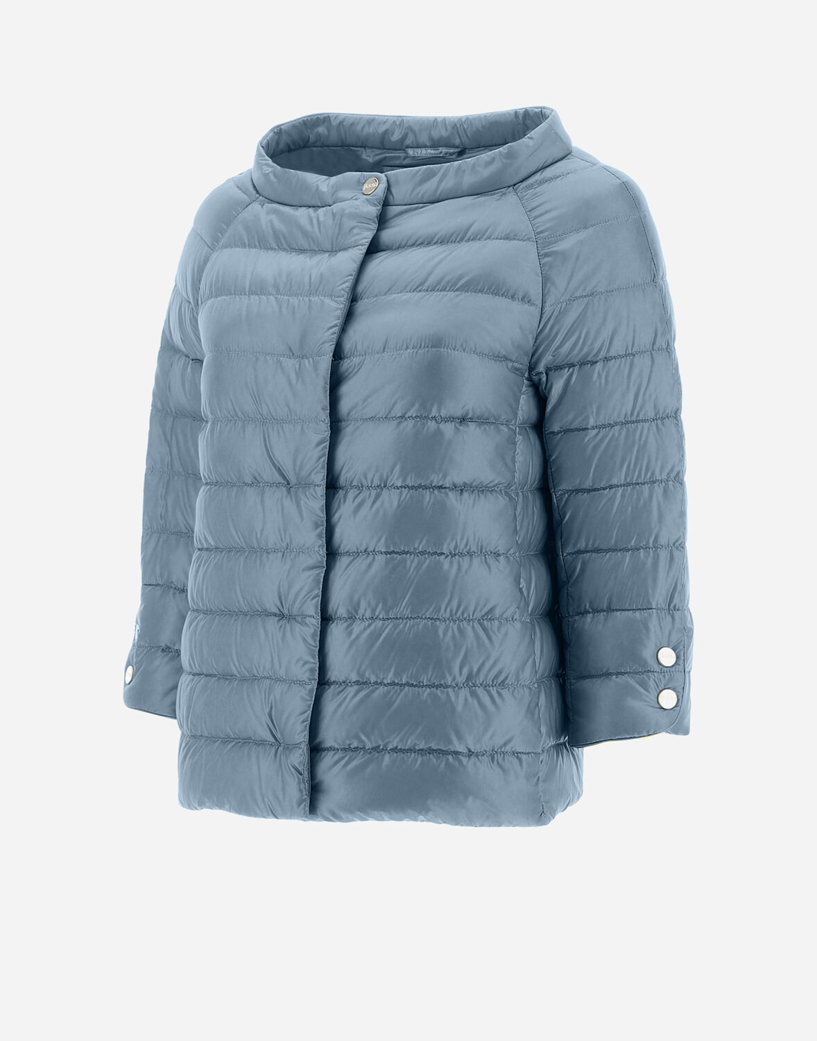 Herno Petal Sleeve Jacket In Blue