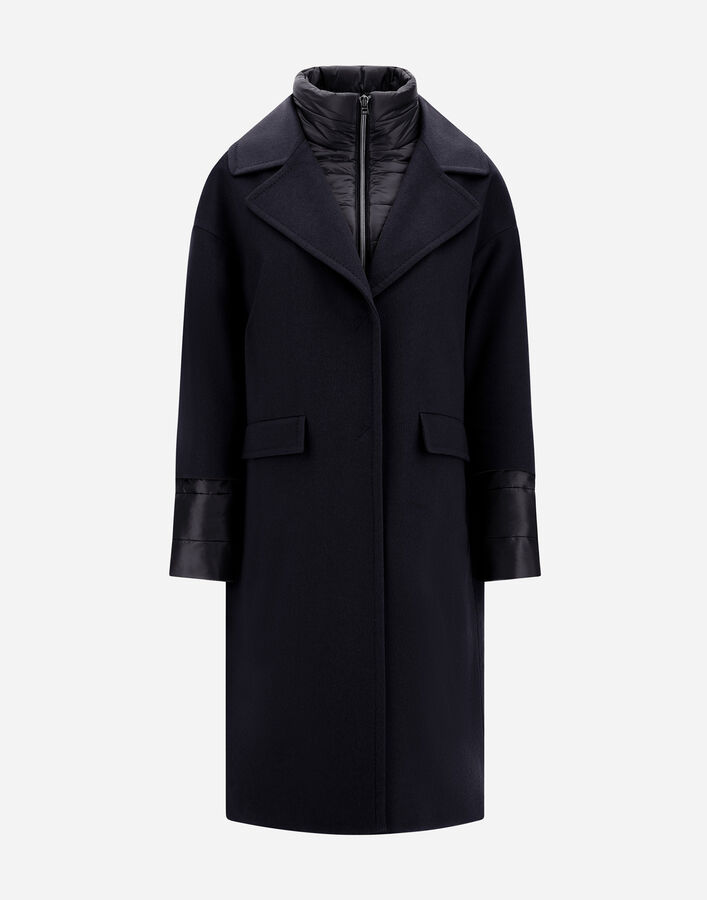 Herno COAT IN PURE CASHMERE AND NYLON ULTRALIGHT Dark Blue GC000528D381269290