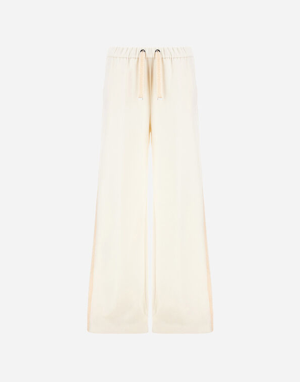 Herno RESORT TROUSERS IN CASHMERE-FEEL FLANNEL Ivory PT00058DR129341200