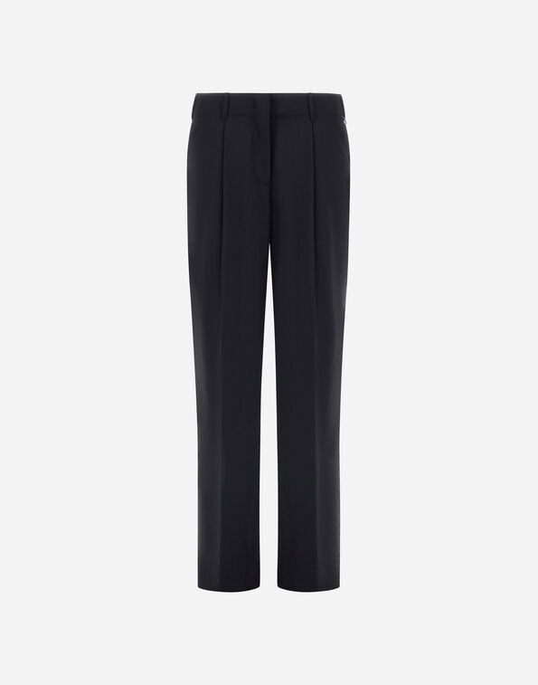Herno TROUSERS IN LIGHT STRETCH WOOLLY Black PT000244D128089300
