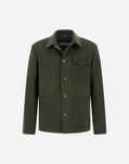 Herno FIELDÂ JACKET IN SOFT RECYCLED WOOL Military FI000138U33475R7740