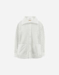 Herno SHACKET IN CROCHET LACE AND NEW TECHNO TAFFETA White GC000481D127021000