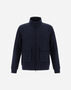Herno LAYERED WOOL STORM BOMBER JACKET Blue GI000410U334109201