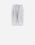 Herno METALLIC EFFECT SHORTS Pearl PT000046D126149409