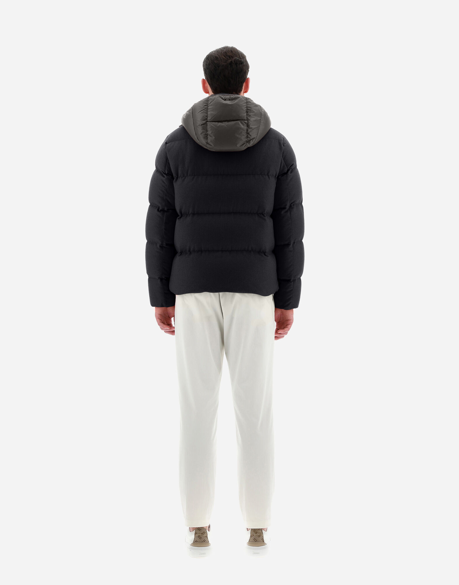 CASHMERE SILK AND NYLON ULTRALIGHT BOMBER JACKET en Slate pour