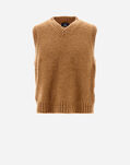 Herno VEST IN PLAIN ALPACA WOOL Earthenware MV000005U702448162