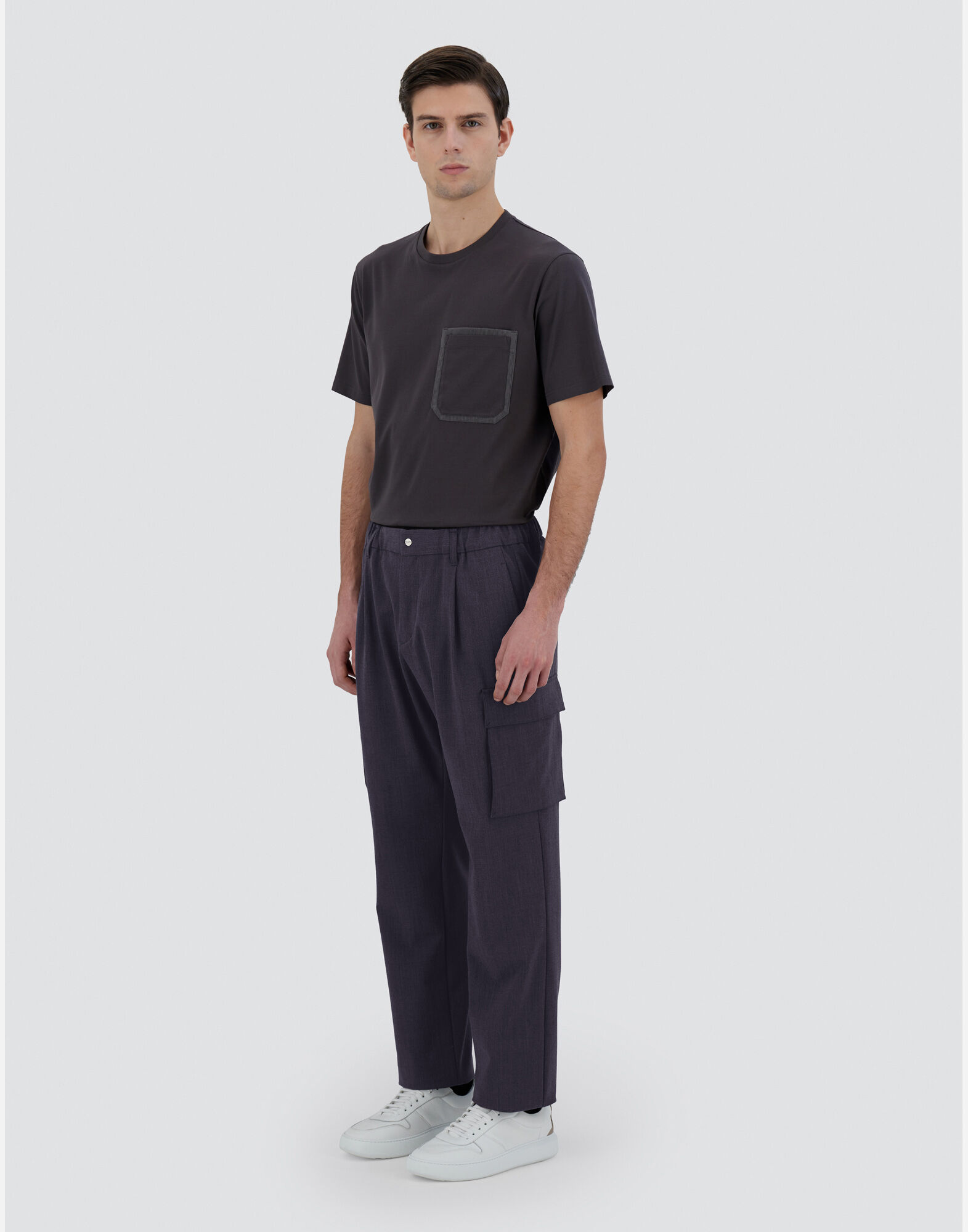 メンズ ソフトウール パンツ ブラック | Herno® (ヘルノ)