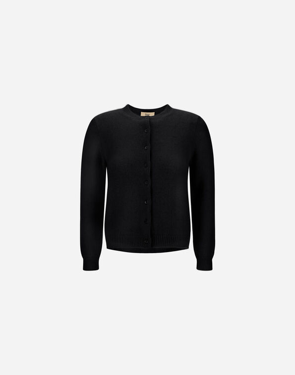 Herno STOCKING-STITCH ALPACA AND WOOL CARDIGAN Black MC000208D703479300