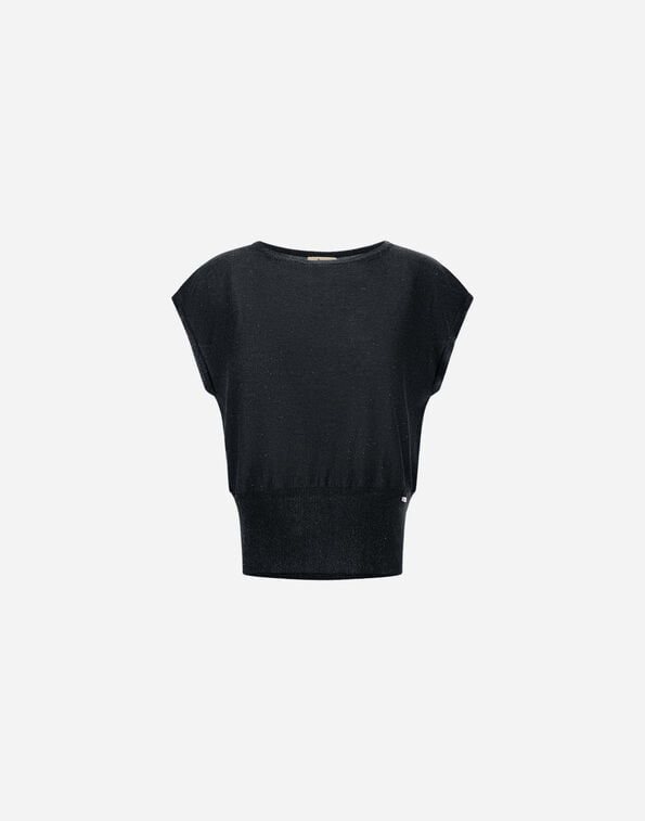 Herno SWEATER IN BRIGHT SEQUINS VISCOSE Black MG000226D760899300
