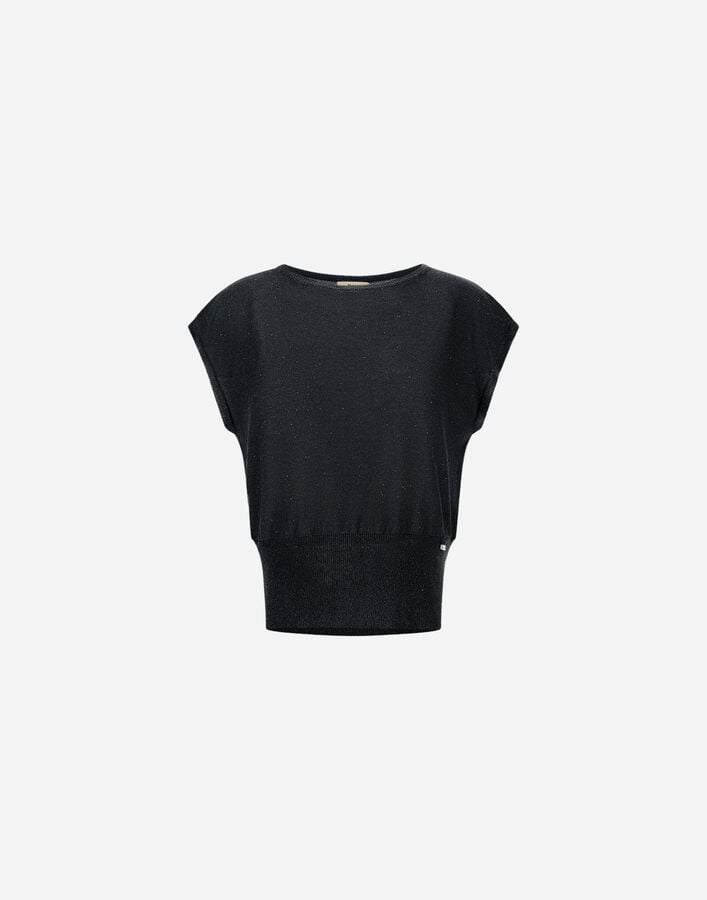 Herno SWEATER IN BRIGHT SEQUINS VISCOSE Black MG000226D760899300