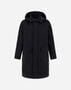 Herno WAXED TECH COTTON LONG PARKA Navy Blue PI001288U13800Z9200