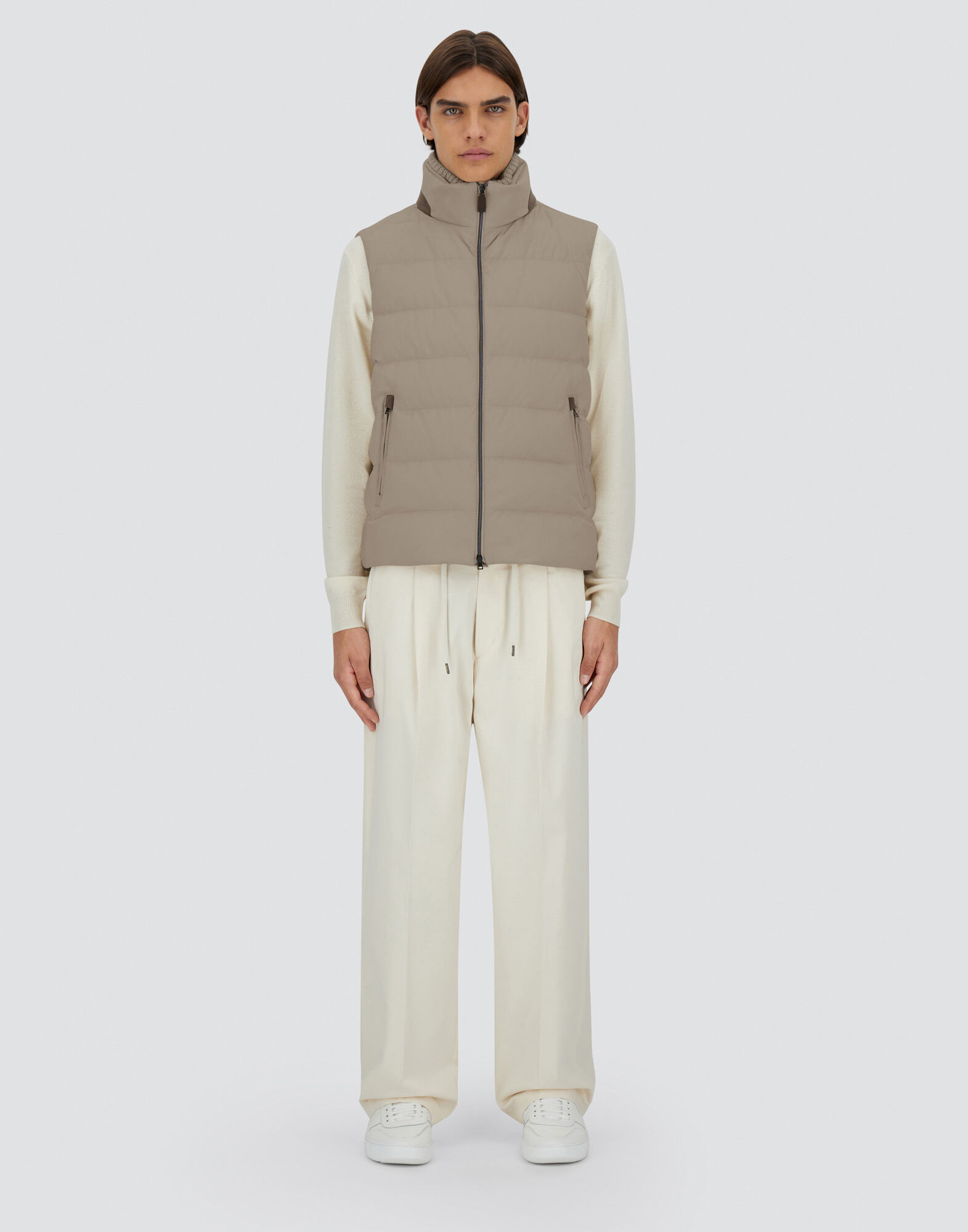 【週末お値下げ】HERNO PI1282D 42サイズ　ベージュ HERNO ヘルノ ダウンコート LAMINAR OVERSIZE GORE-TEX