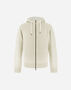 Herno RESORT CARDIGAN IN STOCKING-STITCHED CARDED WOOL Cream MC00020UR701451010