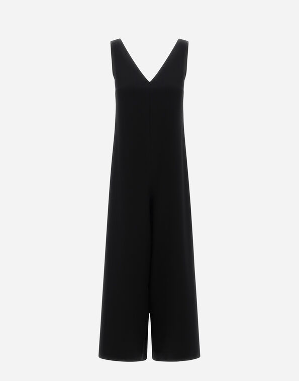 VISCOSE EFFECT JUMPSUIT in Black for Women | Herno®