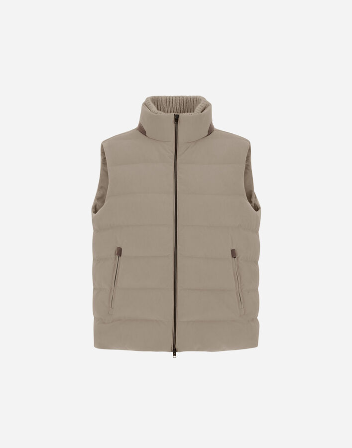 Herno SUEDE EFFECT VEST Dove Grey PI0016UNW124542600
