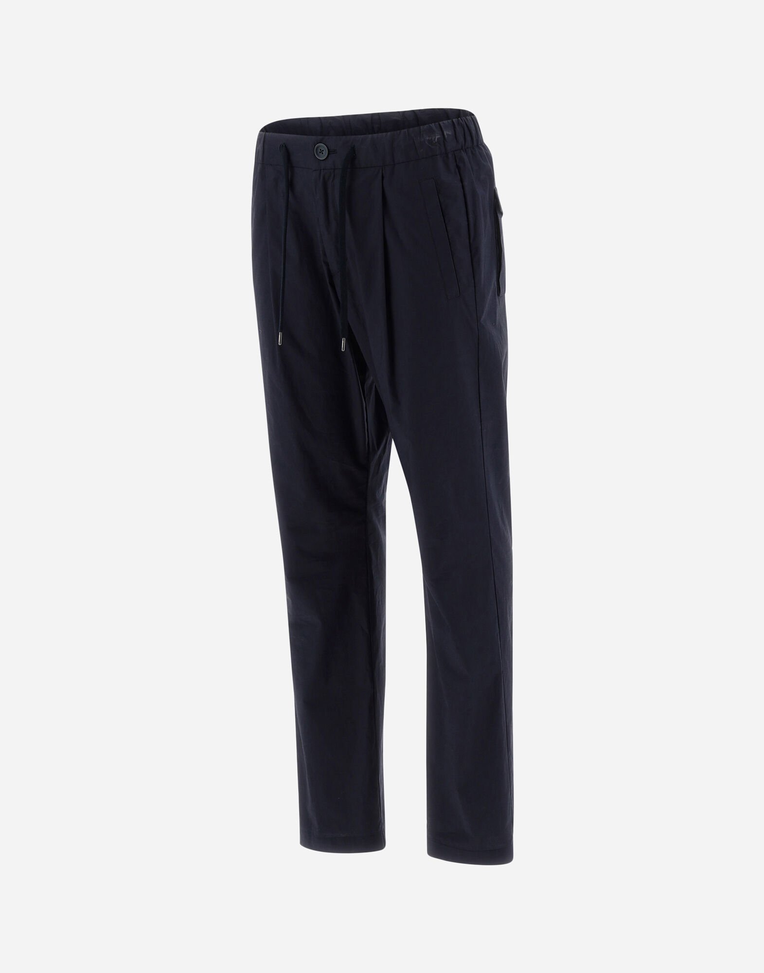 LIGHT COTTON STRETCH TROUSERS in Blu Navy for Men | Herno®