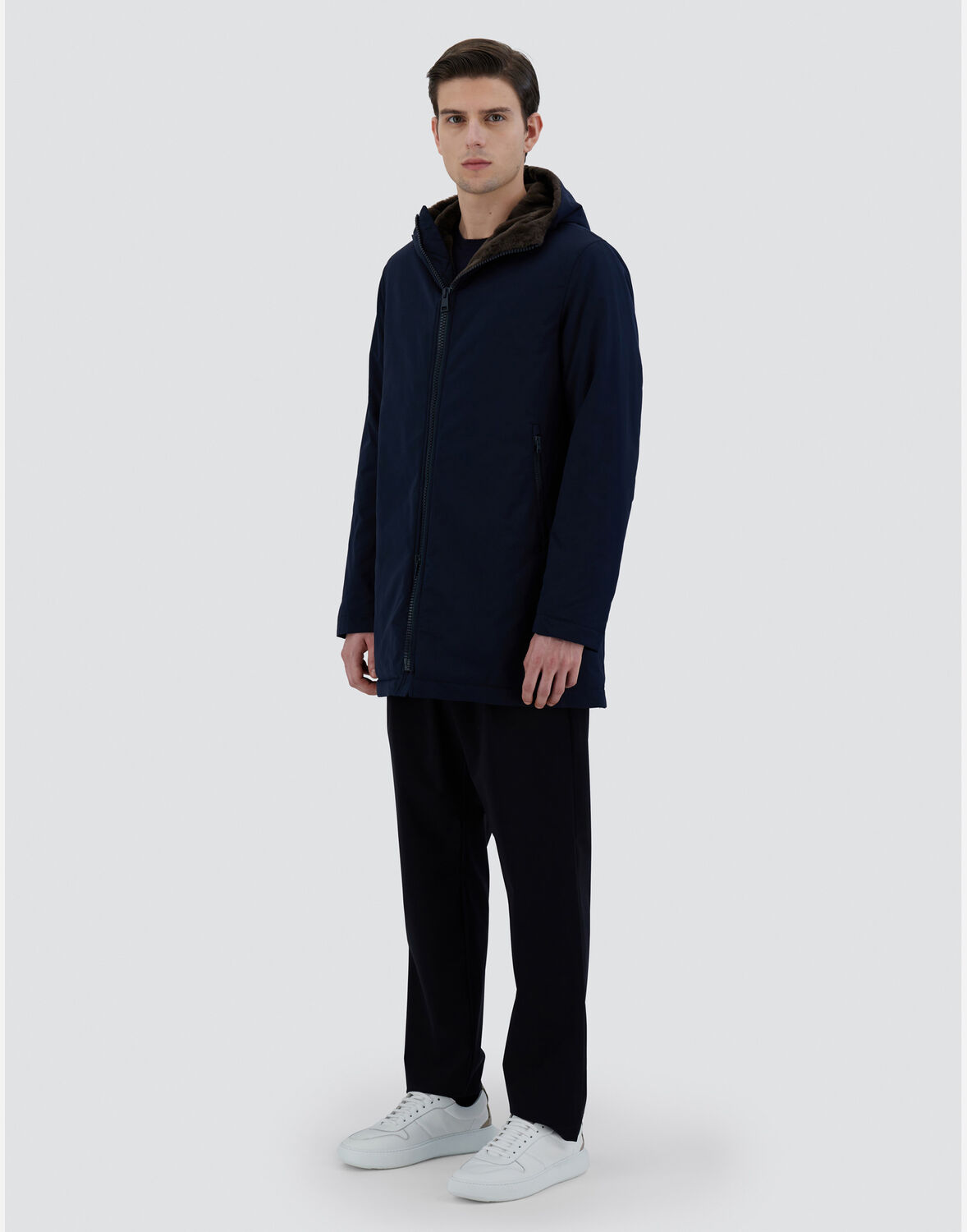 Herno キーストーンパーカ In Blue/brown