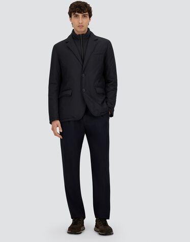 Blazer Herno In Twill Elasticizzato Blu – Made In Italy Taglia 52 IT (42 US)