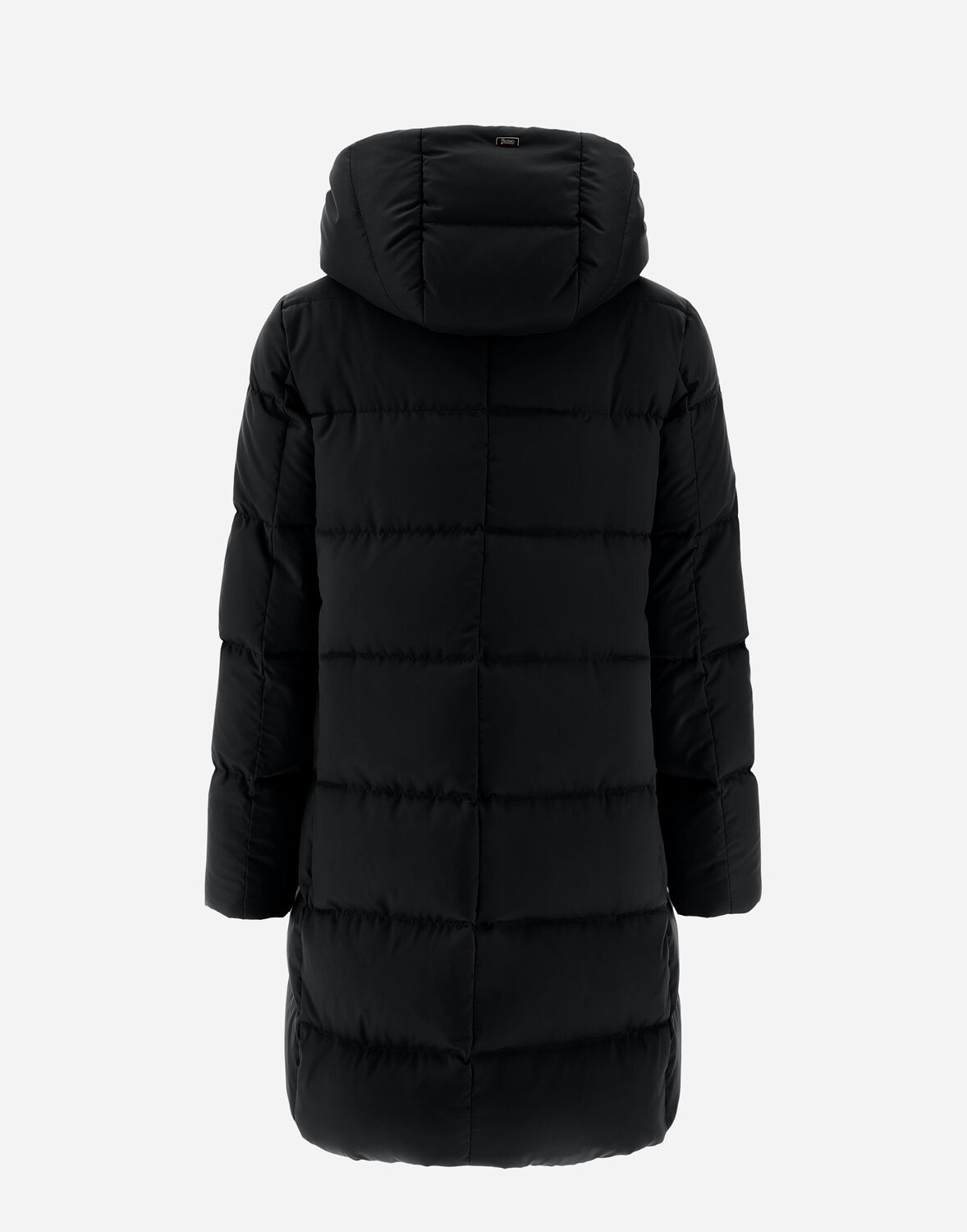 Herno A-shape Jacket In Arendelle And New Lady Faux Fur In Black